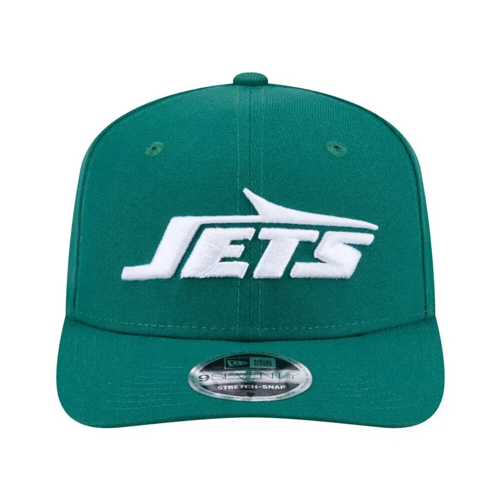 New Era New York Jets 9Seventy Mens OS Green Stretch Adjustable Snap Hat JAX49